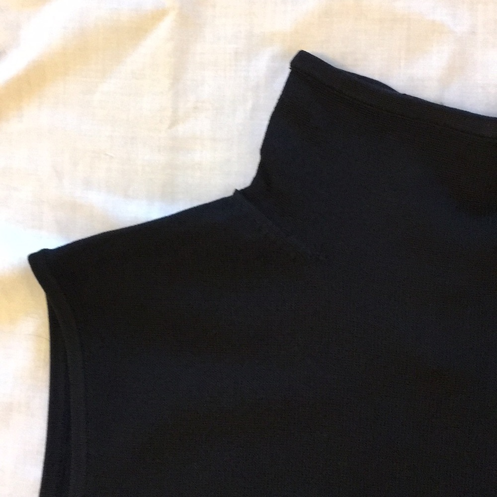 INC Black Mockneck Sleeveless Sweater - Picture 5 of 5